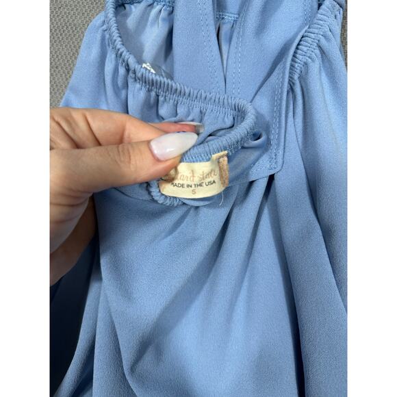 Altar’d State Blue Flutter Sleeve Cutout Dress - Size Small - Picture 4 of 4